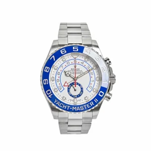 Rolex Yacht-Master II Stainless Steel Mercedes Hand White Dial 116680